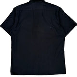 Dickies Short Sleeve Shirt - Large Black Polyester Blend
