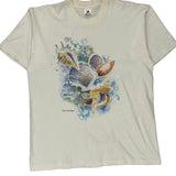 Fruit Of The Loom Single Stitch T-Shirt - XL Cream Cotton