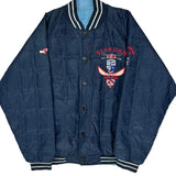 Sean John Varsity Jacket - XL Navy Nylon