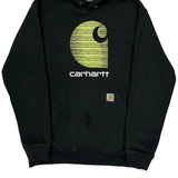 Carhartt Hoodie - Medium Black Cotton Blend
