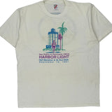 San Pedro & Peninsula Ymca Harbor Light Half Marathon & 5K Run/Walk Jerzees Single Stitch T-Shirt - XL White Cotton
