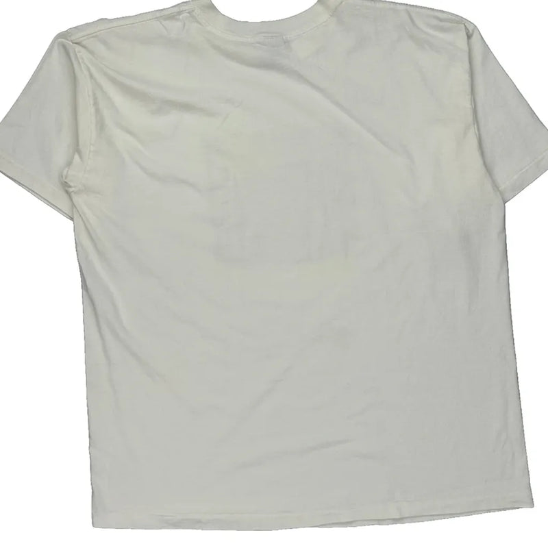 Gap Single Stitch T-Shirt - Large White Cotton