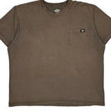 Dickies T-Shirt - 2XL Brown Cotton