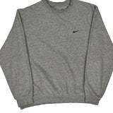 Nike Sweatshirt - Large Grey Cotton