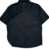 Dickies Short Sleeve Shirt - Large Black Cotton Blend