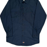 Dickies Shirt - Medium Navy Cotton Blend