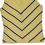 Tommy Hilfiger Striped Vest - Medium Yellow Cotton