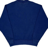 90S Blank Made In USA Bvd Sweatshirt - Large Blue Cotton Blend