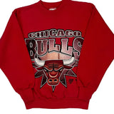 Chicago Bulls, Age 10-12 Chicago Bulls Graphic Sweatshirt - Medium Red Cotton Blend