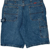 Wrangler Carpenter Shorts - 34W 10L Blue Cotton