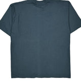 Blank Unbranded Single Stitch T-Shirt - 2XL Blue Cotton
