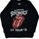 U.S. Tour '78, Age 3-6 Months Rolling Stones Band Sweatshirt - 3XS Black Cotton Blend