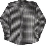 Nautica Checked Shirt - Large Black Cotton