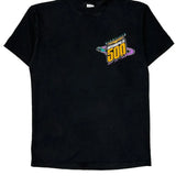 Indianapolis 500 Logo 7 Graphic T-Shirt - Medium Black Cotton