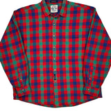 Salty Dog Washed Gant Checked Flannel Shirt - Large Multicoloured Cotton