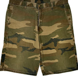 Dickies Camo Cargo Shorts - 34W 10L Khaki Cotton