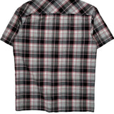 Dickies Checked Short Sleeve Shirt - Medium Multicoloured Cotton Blend