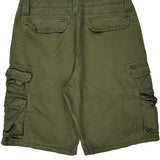 Lee Cargo Shorts - 34W 10L Green Cotton