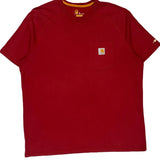 Carhartt T-Shirt - XL Red Cotton