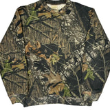 Mossy Oak Camo Long Sleeve T-Shirt - Medium Camo Cotton Blend