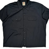 Dickies Short Sleeve Shirt - XL Black Polyester Blend
