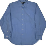 Polo By Ralph Lauren Shirt - Large Blue Cotton