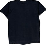 Blank Single Stitch T-Shirt - 2XL Black Cotton