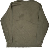 Carhartt Spellout Long Sleeve T-Shirt - XL Green Cotton