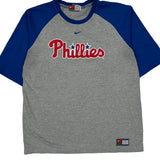 Phillies Nike Mlb T-Shirt - Large Blue Cotton