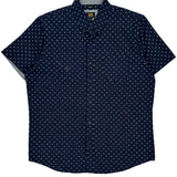 Lee Short Sleeve Shirt - Large Navy Cotton