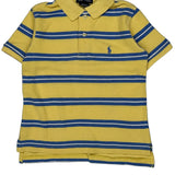 Age 4 Polo By Ralph Lauren Striped Polo Shirt - XS Blue Cotton