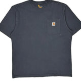 Carhartt T-Shirt - Large Grey Cotton