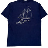 Alcyone Hanes Single Stitch T-Shirt - Large Navy Cotton