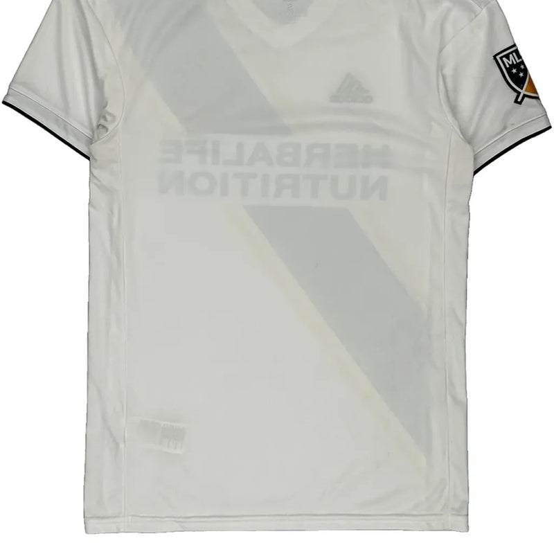 La Galaxy Herbalife 2018 Adidas Football Shirt - Small White Polyester