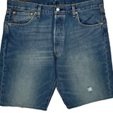 Levis Denim Shorts - 36W 10L Dark Wash Cotton