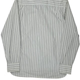 Tommy Hilfiger Striped Shirt - Medium White Cotton