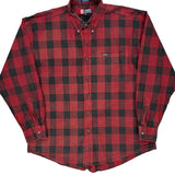 Chaps Ralph Lauren Checked Shirt - XL Black Cotton