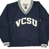Vintage Champion Windbreaker - Large Navy Nylon