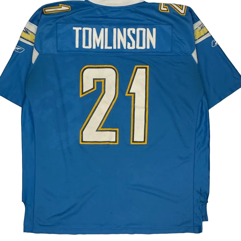Chargers Reebok Nfl Jersey - 2XL Blue Polyester