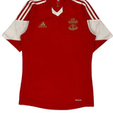 13/14 Southhampton Adidas Football Football Shirt - Small Red Polyester