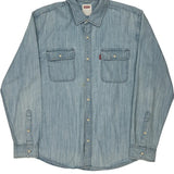 Levis Denim Shirt - XL Light Wash Cotton