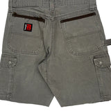 Wrangler Cargo Carpenter Shorts - 33W 10L Grey Cotton