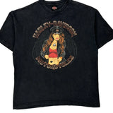 Harley Davidson Graphic T-Shirt - XL Black Cotton