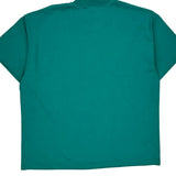 Hanes Single Stitch T-Shirt - XL Green Cotton Blend