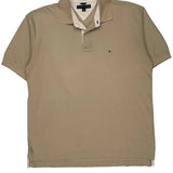 Tommy Hilfiger Polo Shirt - XL Beige Cotton