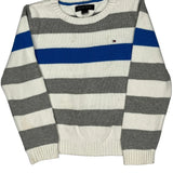 Age 4 Tommy Hilfiger Striped Jumper - XS Blue Cotton