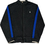 Age 7 Polo By Ralph Lauren Zip Up - Medium Blue Cotton