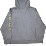 Carhartt Spellout Hoodie - 3XL Gray Cotton Blend