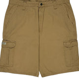 Wrangler Cargo Shorts - 36W 10L Beige Cotton