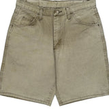 Wrangler Denim Shorts - 32W 9L Beige Cotton